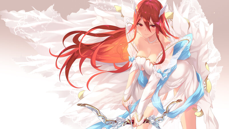 Red-haired Archer with Wings