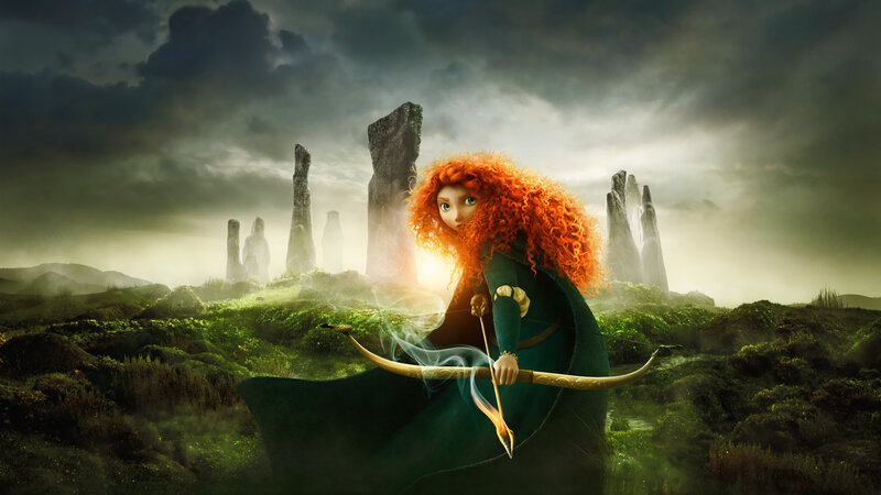 Red-haired Archer Woman — Green