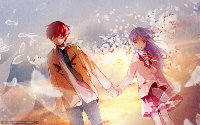 Red-haired Boy and Purple-haired Girl — Purple