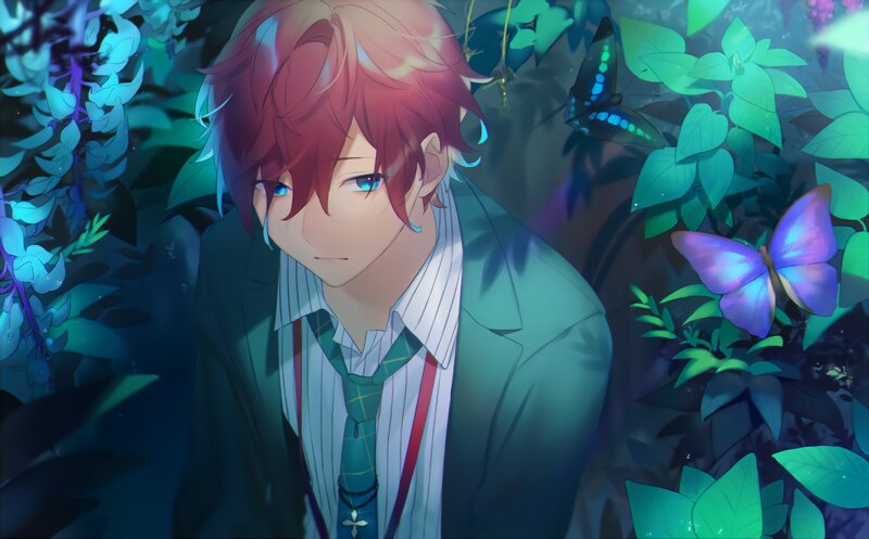 Red-haired Boy in Forest