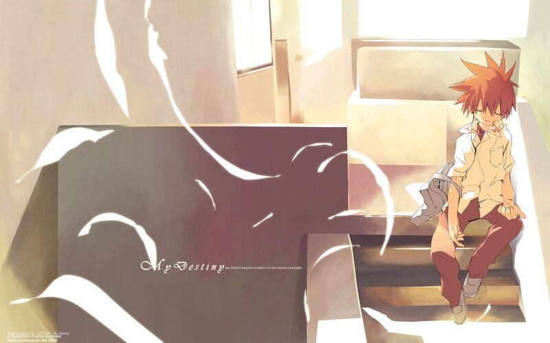 Red-haired Boy on Stairs