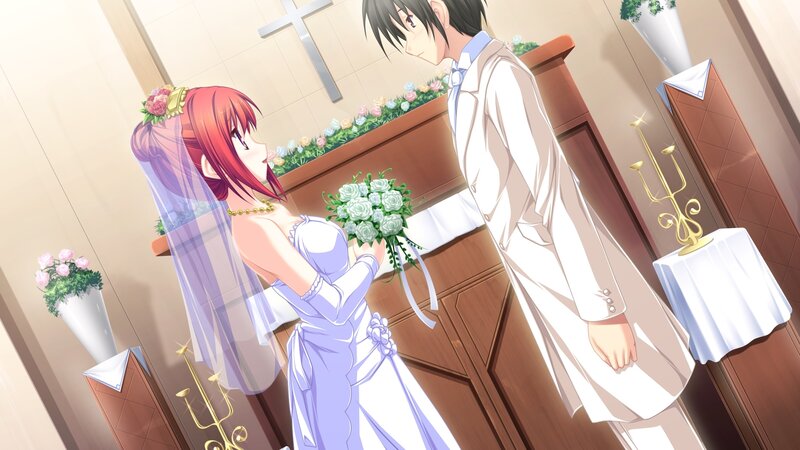 Red-haired Bride and Groom