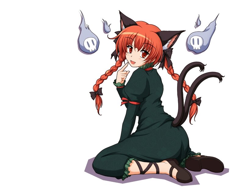 Red-haired Cat Girl — Red, Playful