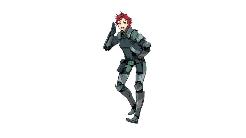 Red-haired Character in Armor