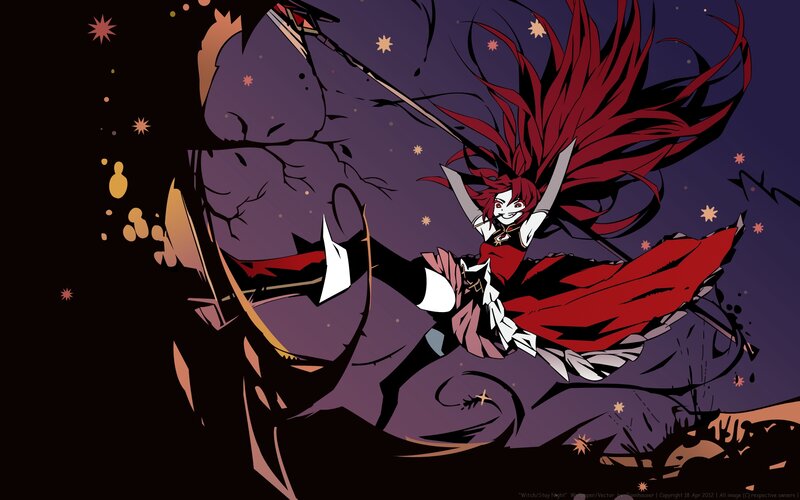 Red-haired Character in Combat