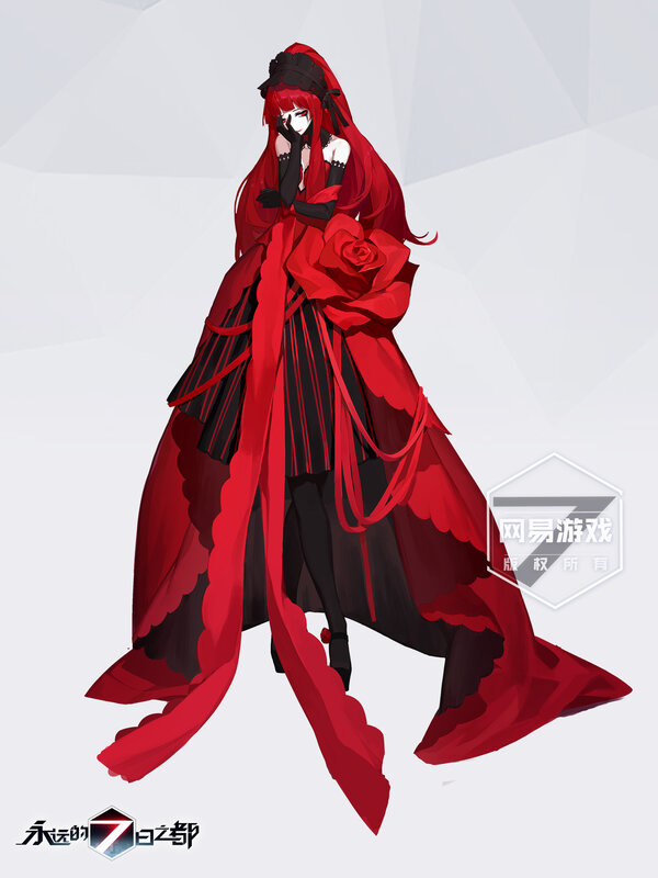 Red-haired Character in Gown
