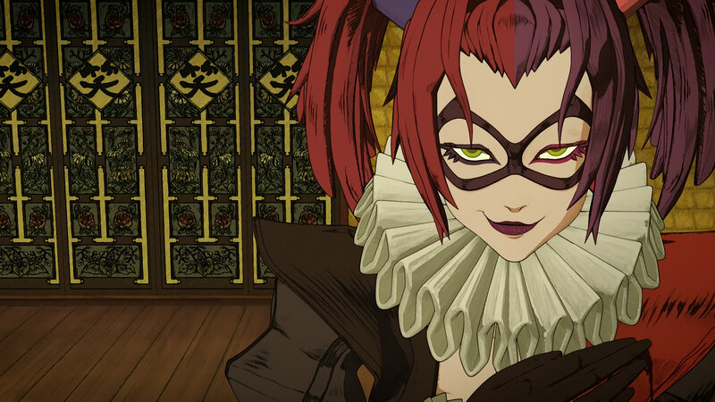 Red-haired Character in Mask — Red