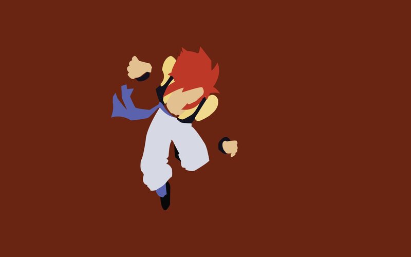 Red-haired Character in Motion — Brown