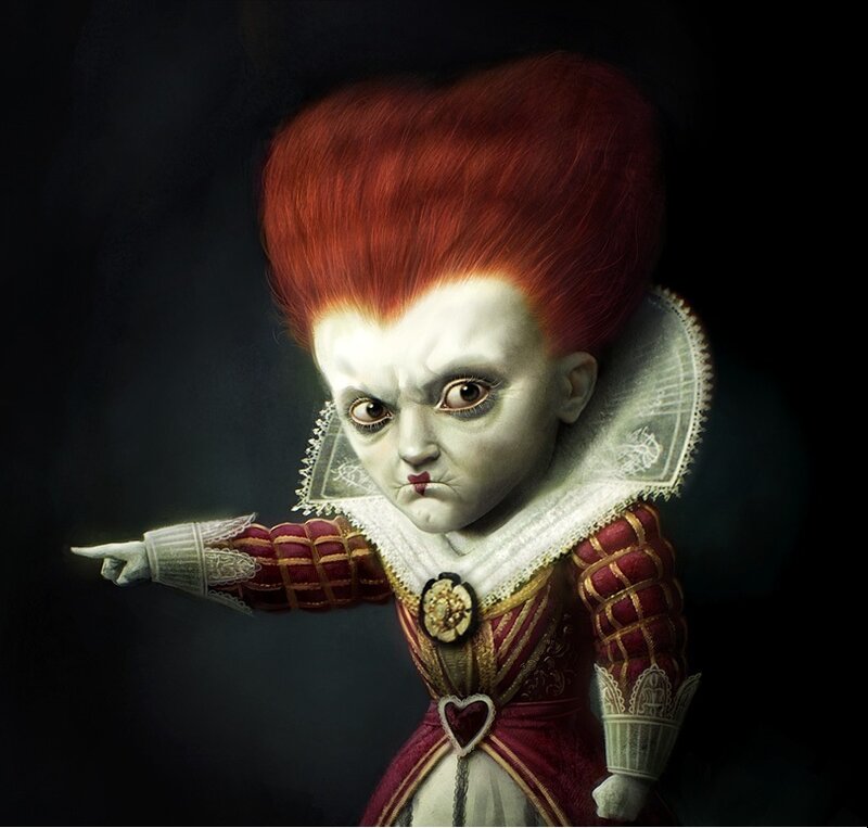 Red-haired Character Pointing
