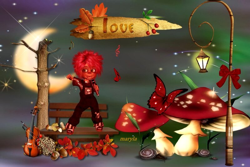Red-haired Character Singing