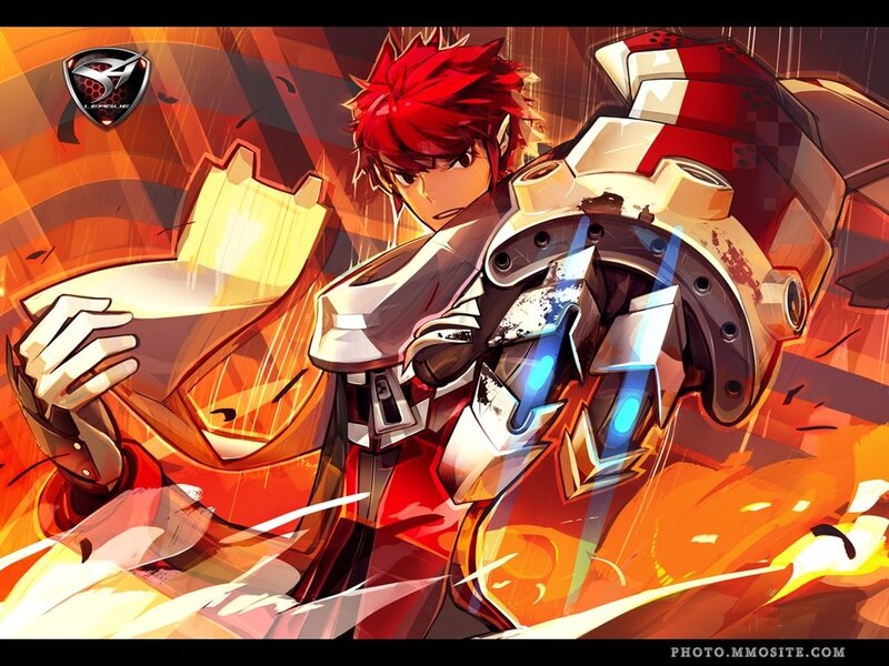 Red-haired Character with Armor