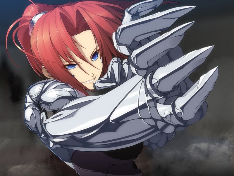 Red-haired Character with Claws — Red, Dramatic