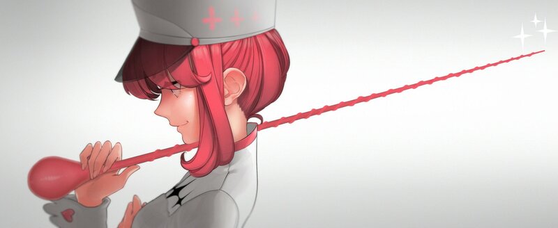 Red-haired Character with Flute