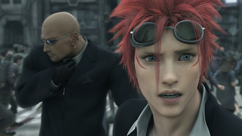 Red-haired Character with Goggles — Red, Serious, 3d Render
