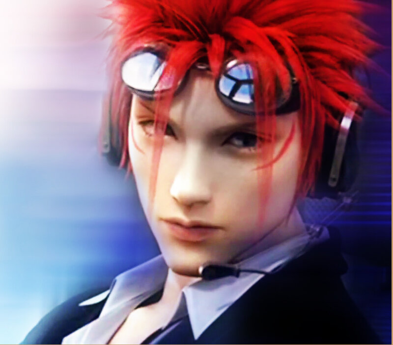 Red-haired Character with Goggles — Red