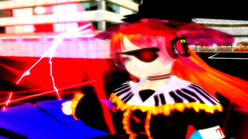 Red-haired Character with Headphones