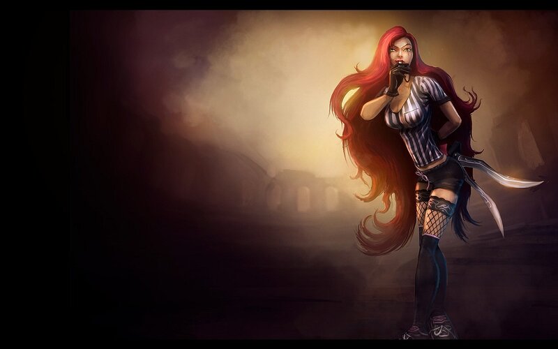 red-haired character with knives