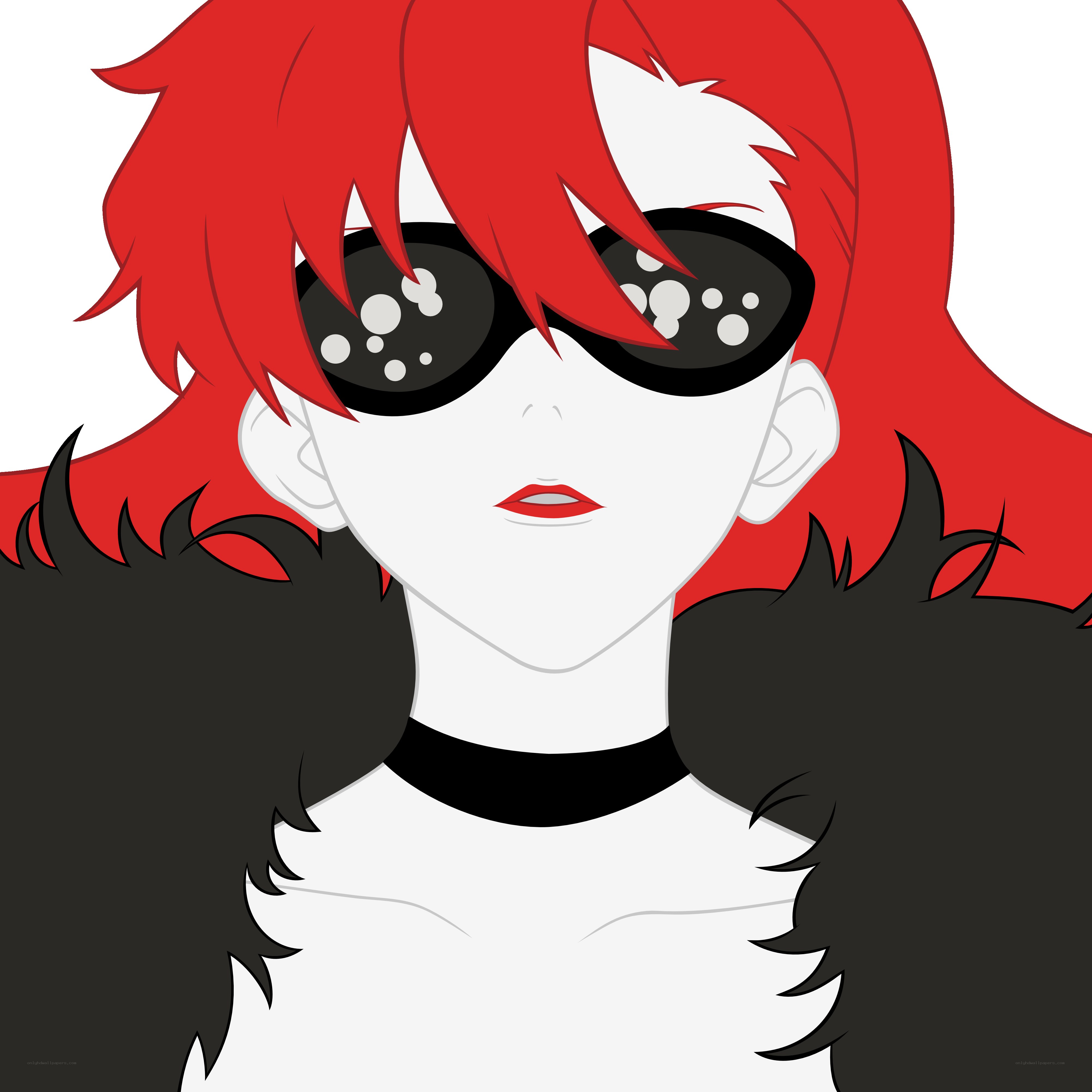 red-haired character with sunglasses