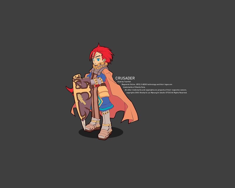 Red-haired Crusader Character