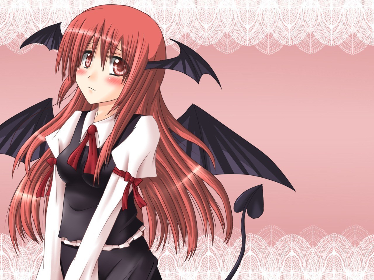 red-haired demon girl