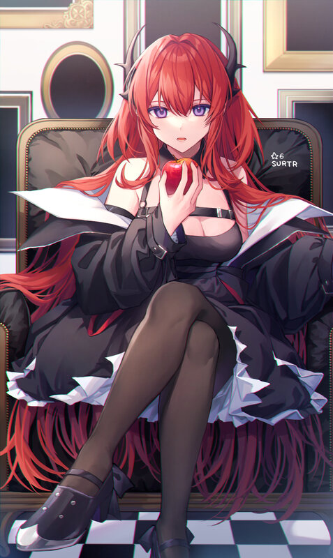 Red-haired Demon Girl — Red, Calm