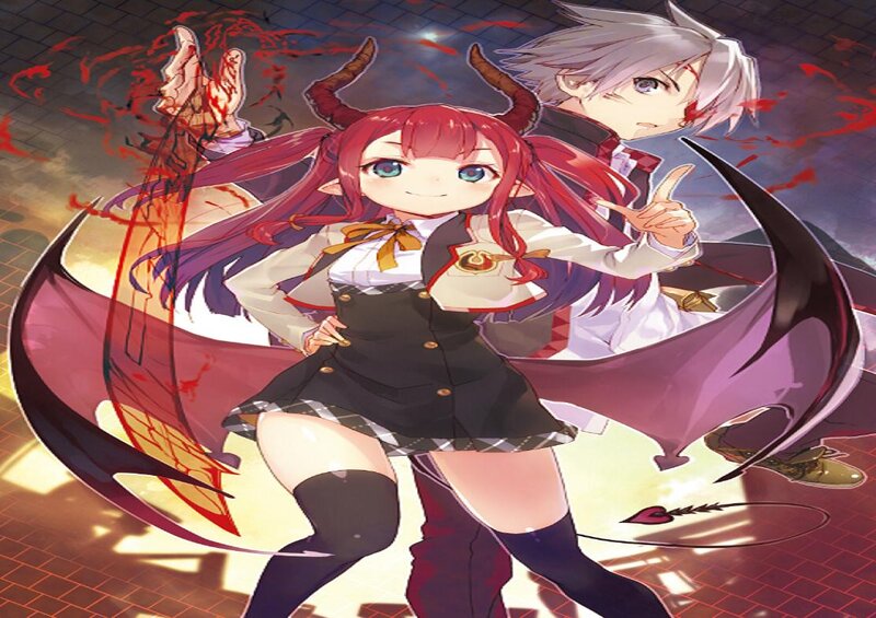 Red-haired Demon Girl — Red, Dramatic, Anime, Demon Horns