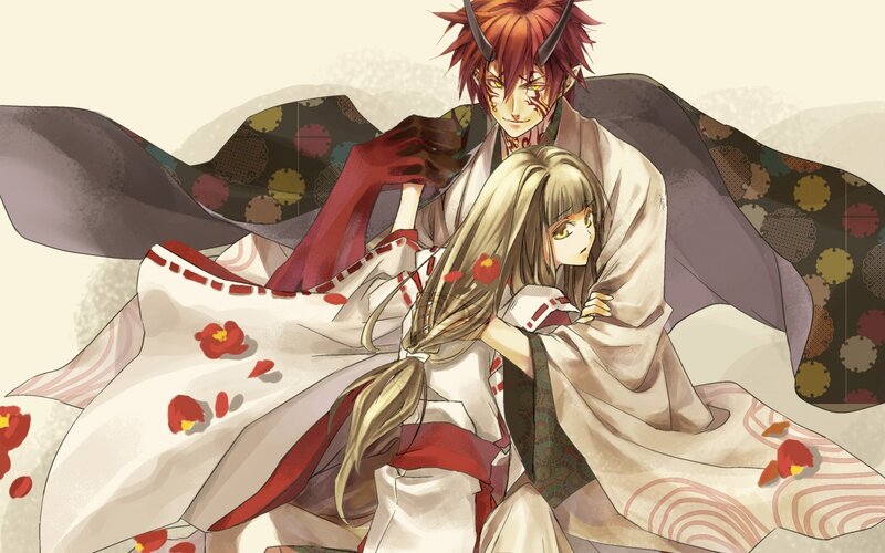Red-haired Demon with Girl