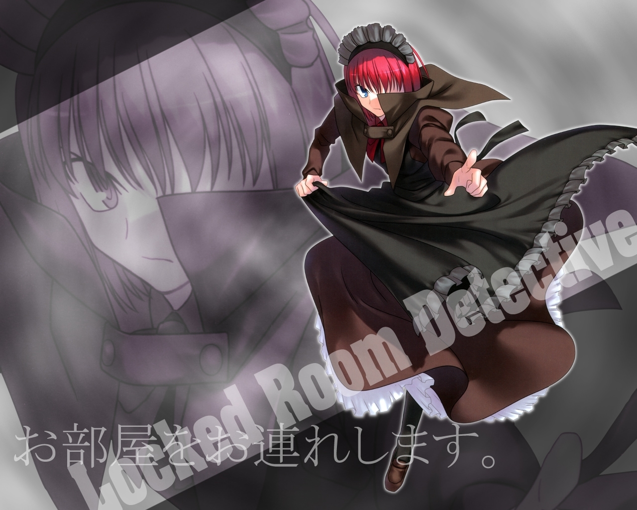 Red-haired detective in cloak