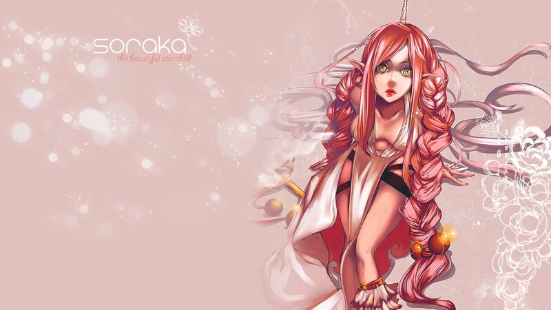Red-haired Elf Girl — Pink