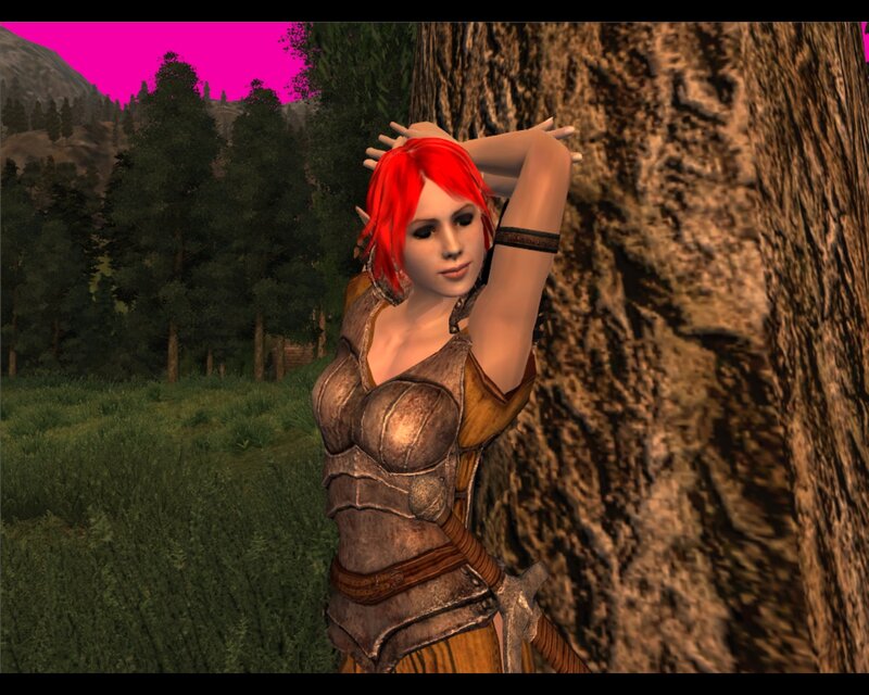 Red-haired Elf Woman — Red, Calm