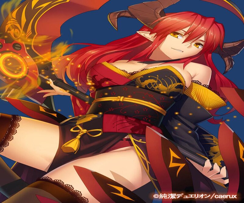 Red-haired Elf Woman — Red, Dramatic, Night
