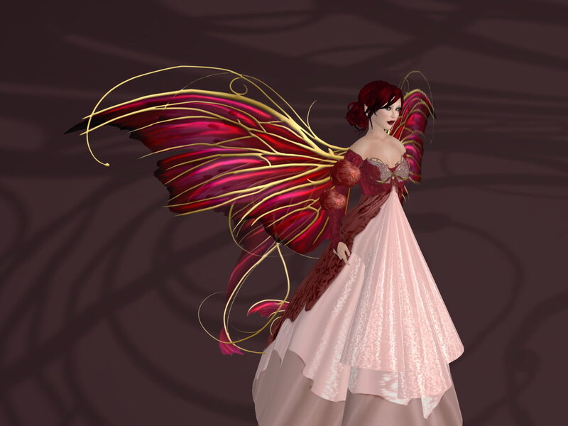 Red-haired Fairy in Dress