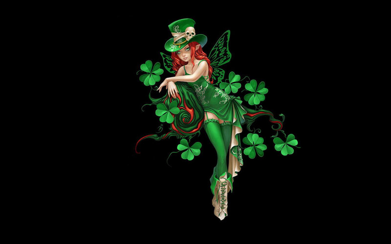 Red-haired Fairy in Green