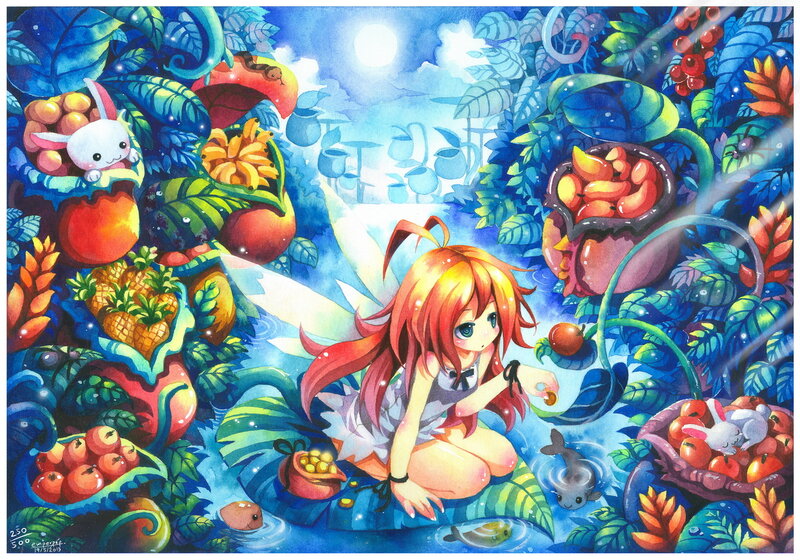 Red-haired Fairy in Jungle