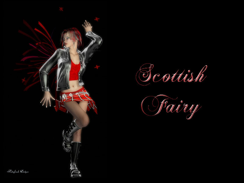 Red-haired Fairy in Red Outfit