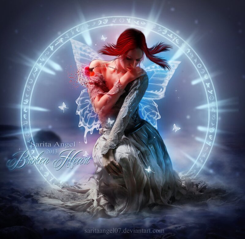 Red-haired Fairy with Broken Heart