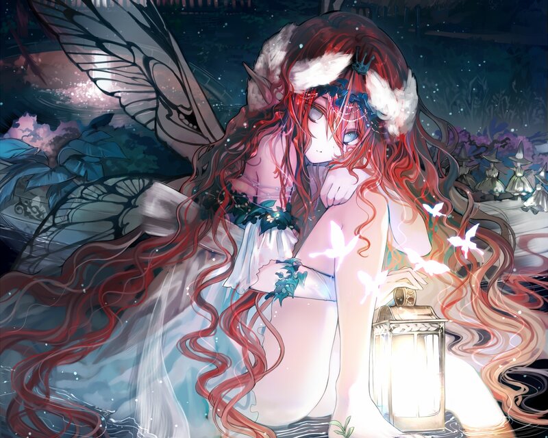 Red-haired Fairy with Lantern