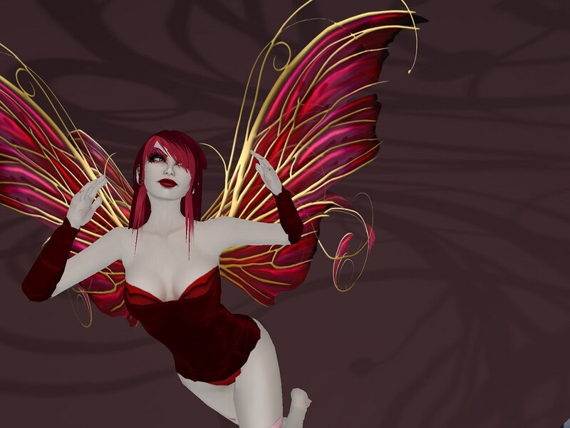 Red-haired Fairy with Wings — Red