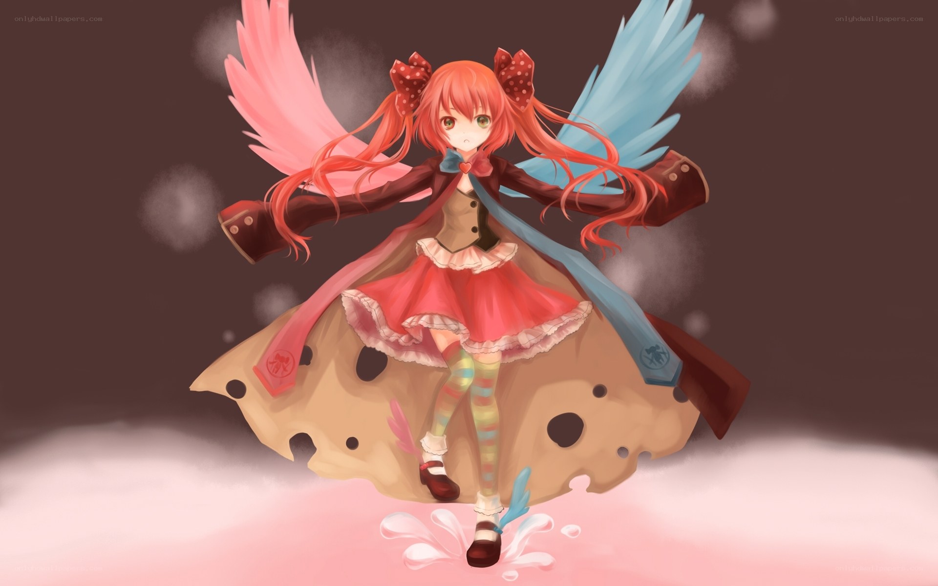 red-haired fairy with wings
