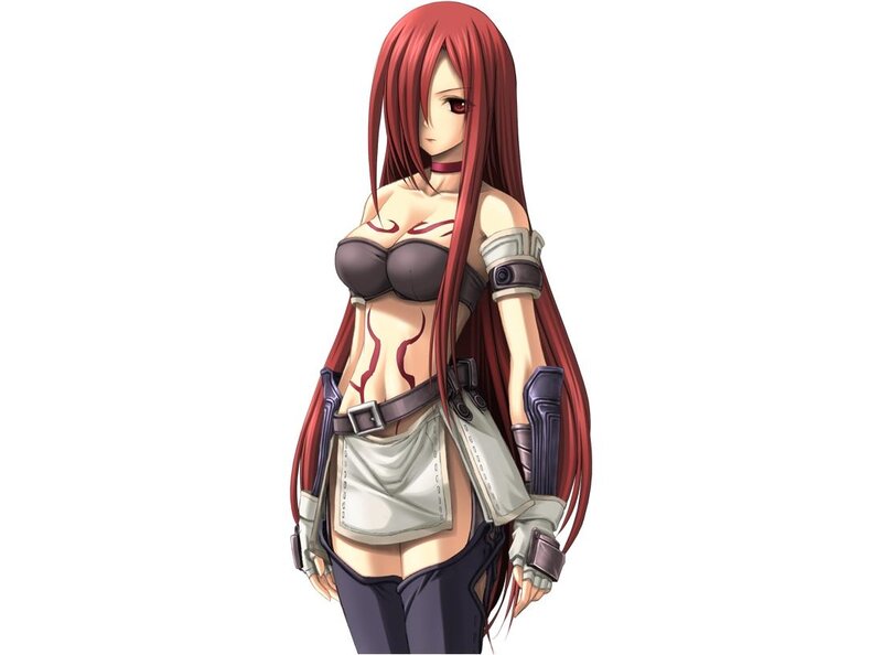 Red-haired Female Character — Red, Neutral