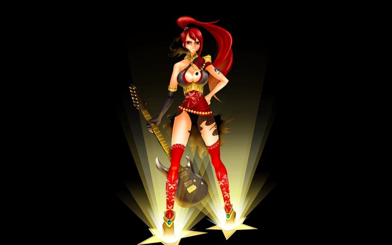 Red-haired Female Musician — Red