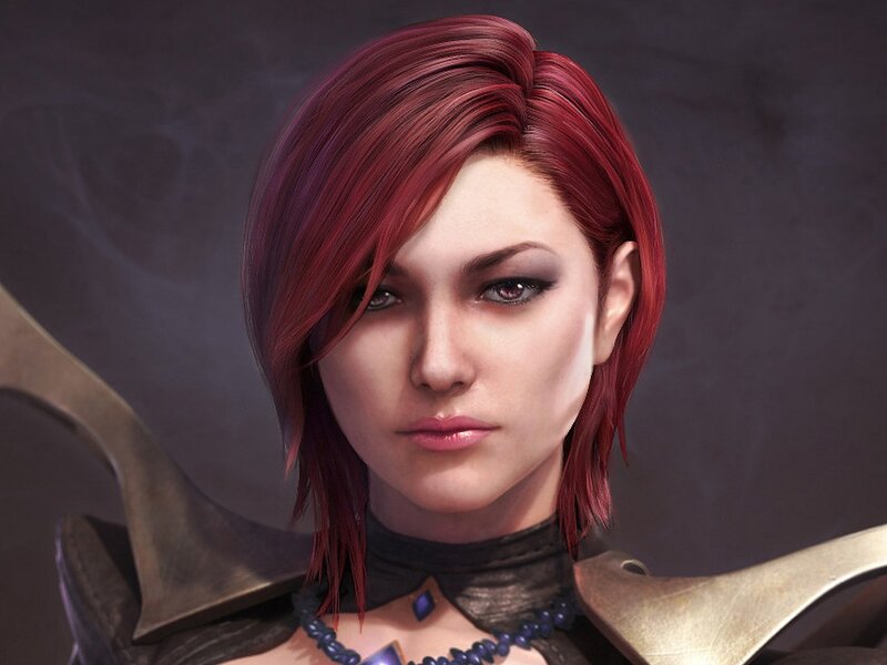 red-haired female warrior