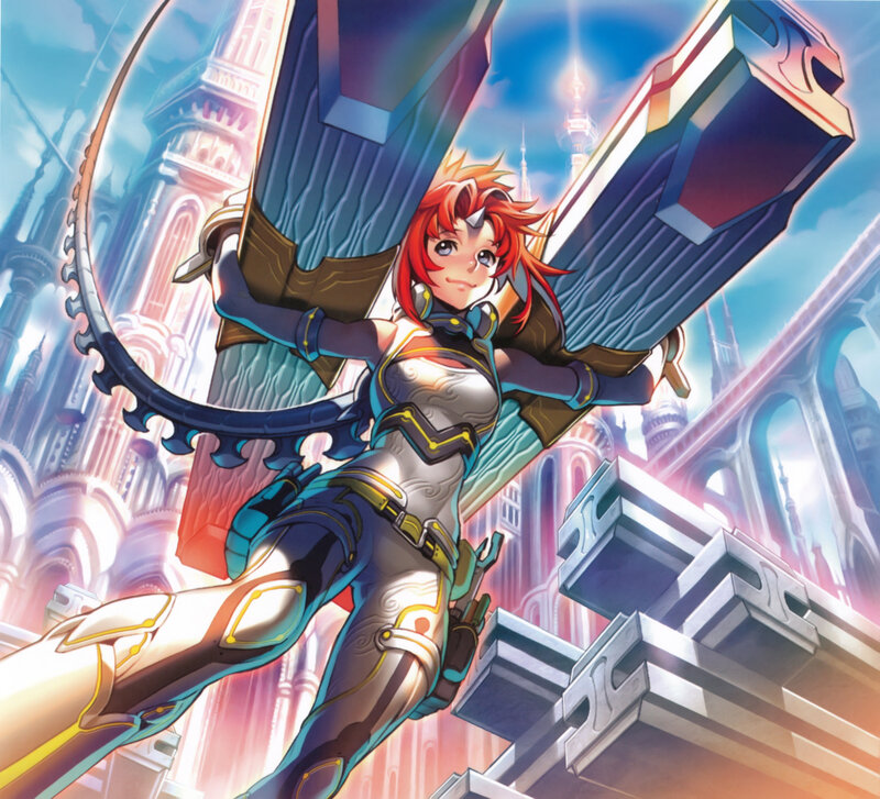 Red-haired Female Warrior — Blue