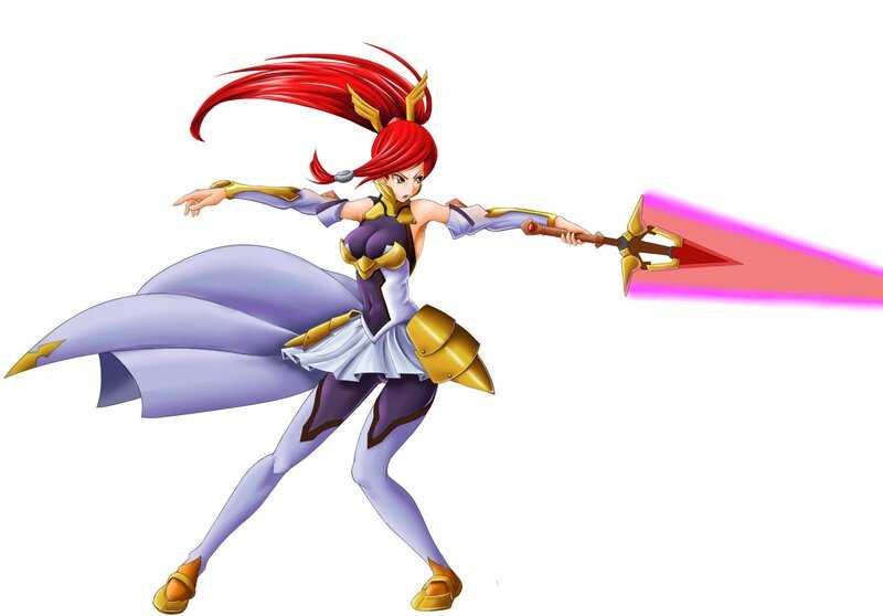 Red-haired Female Warrior — Red, Action