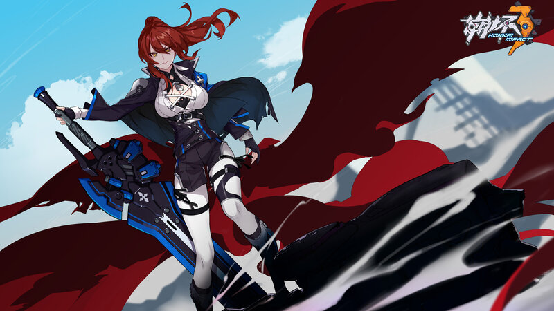 Red-haired Female Warrior — Red, Dramatic, Afternoon