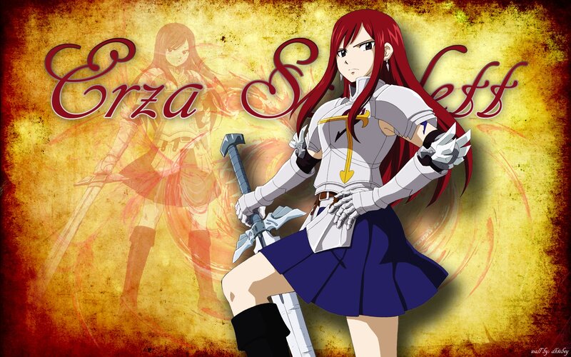Red-haired Female Warrior — Yellow