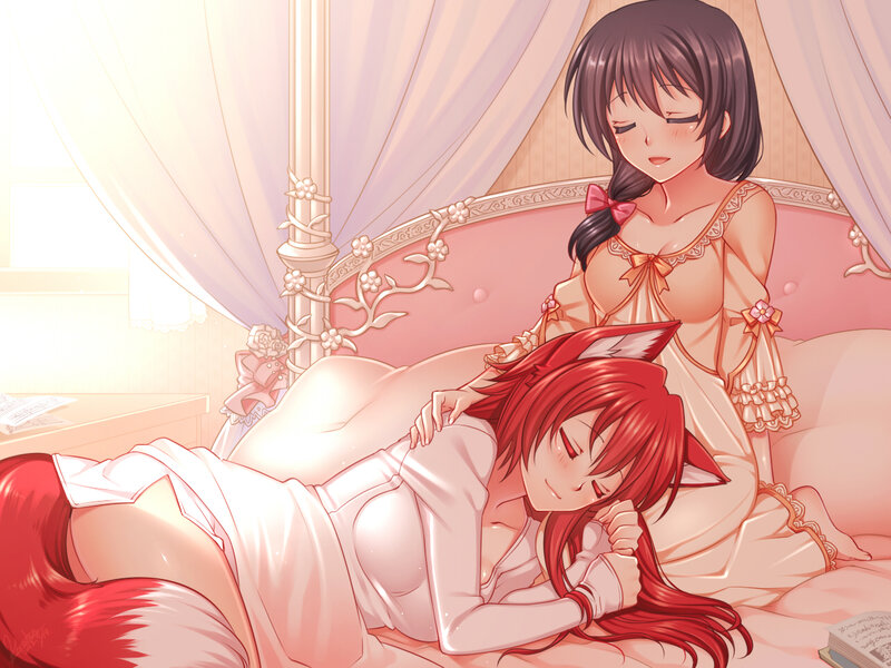 Red-haired Fox Girl — Pink