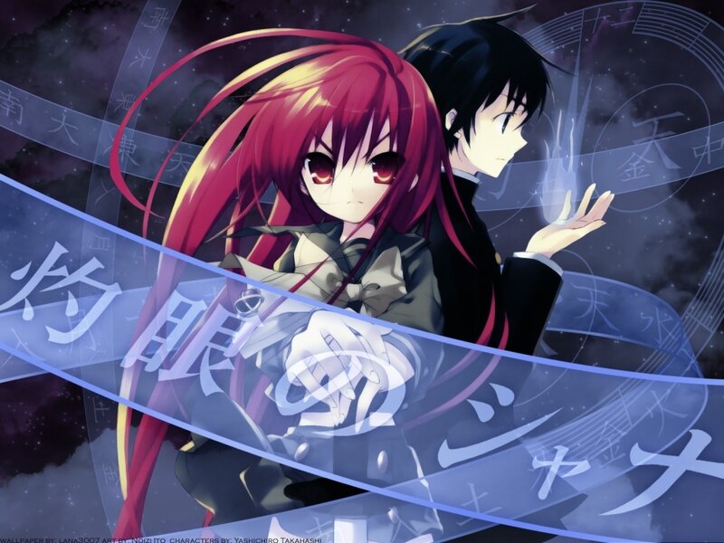 Red-haired Girl and Black-haired Boy — Purple