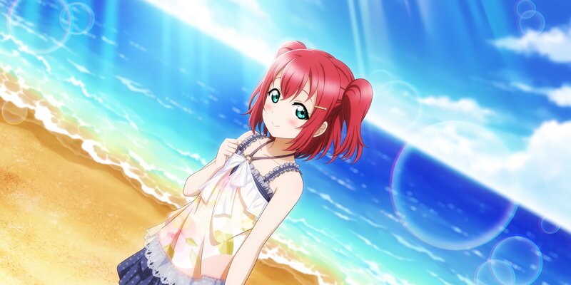 Red-haired Girl at Beach