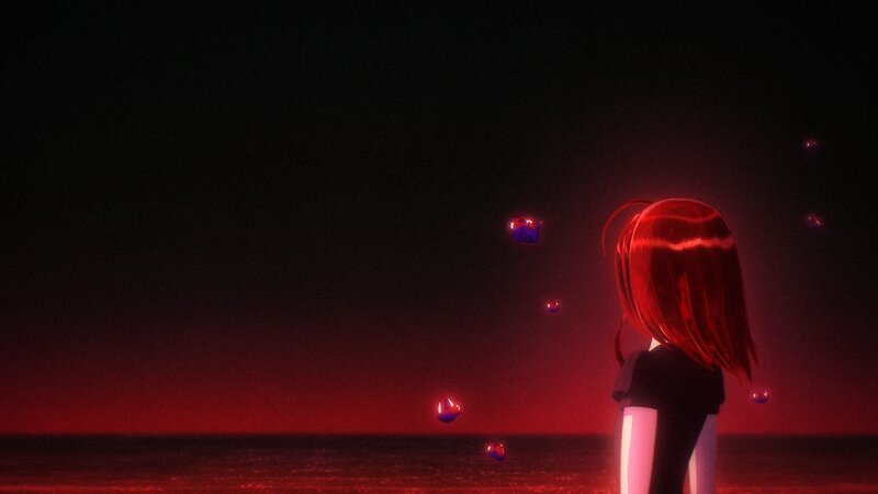 Red-haired Girl at Night